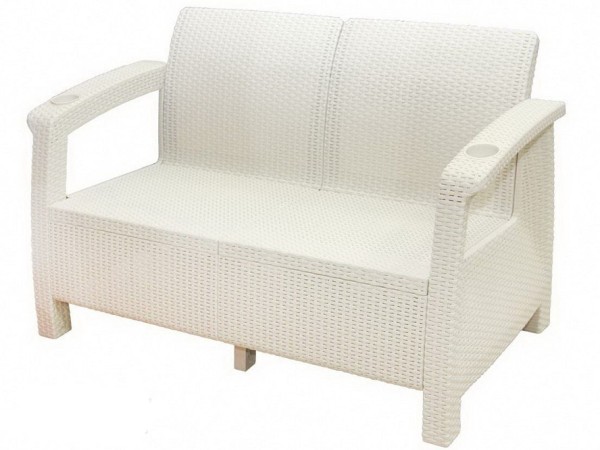 Двухместный диван Yalta Sofa Seаt белый купить в Новой Ладоге