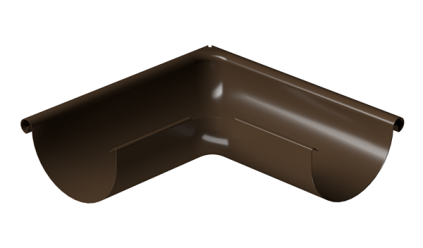 Угол внешний 90° D125 Döcke STAL PREMIUM Каштан, (RAL 8017) купить в Новой Ладоге