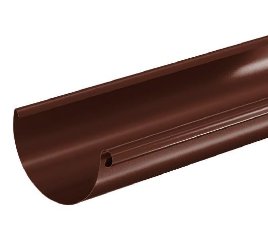Водосток Aquasistem, система 150/100 - Водосточный желоб 3.00м RAL 8017 Коричневый купить в Новой Ладоге