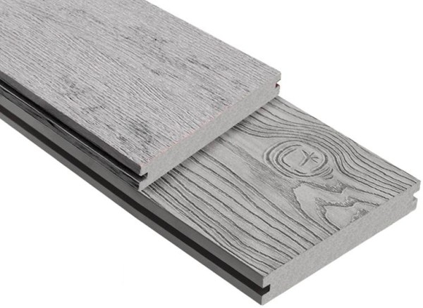 Террасная доска ДПК Outdoor 3D полнотелая STORM/OCEAN GREY серая микс купить в Новой Ладоге