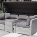 Диван-Трансформер AFINA плетеный из иск. ротанга AFM-320G Grey купить в Новой Ладоге