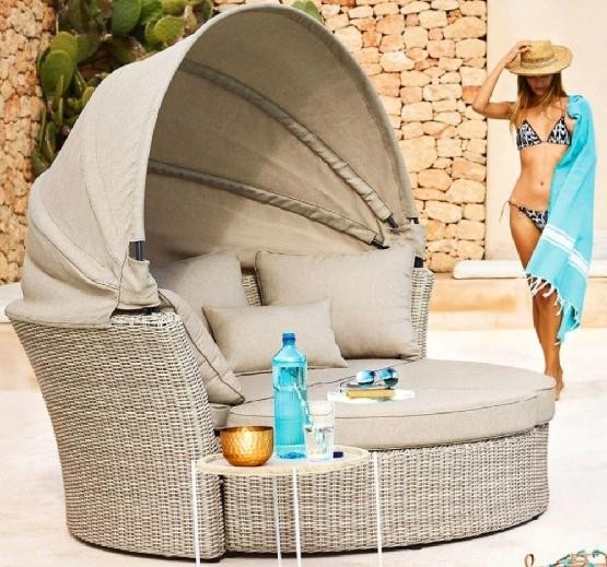 Диван-Трансформер AFINA плетеный из иск. ротанга AFM-325 Beige купить в Новой Ладоге