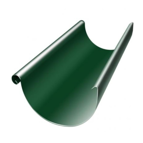 Водосток Grand Line 125x90 – Желоб 3м RAL 6005 купить в Новой Ладоге