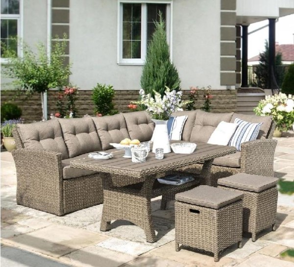 Комплект мебели AFINA плетеной из иск. ротанга AFM-307B Beige купить в Новой Ладоге