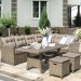 Комплект мебели AFINA плетеной из иск. ротанга AFM-307B Beige купить в Новой Ладоге