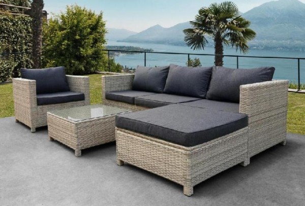 Комплект мебели AFINA плетеной из иск. ротанга YR821G Grey/Grey купить в Новой Ладоге