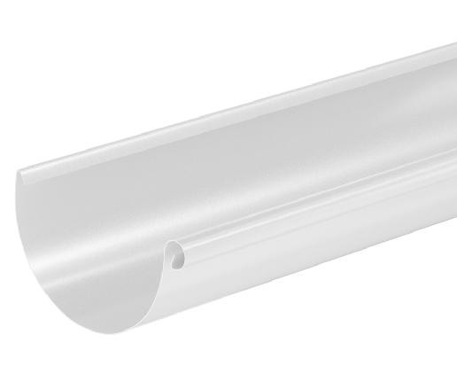 Водосток Aquasistem, система 125x90 - Водосточный желоб 3.00м RAL 9003 Белый купить в Новой Ладоге
