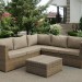 Комплект мебели AFINA плетеной из иск. ротанга YR825B Beige купить в Новой Ладоге