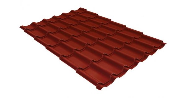 Металлочерепица классик 0,5 Satin RAL 3009 оксидно-красный купить в Новой Ладоге