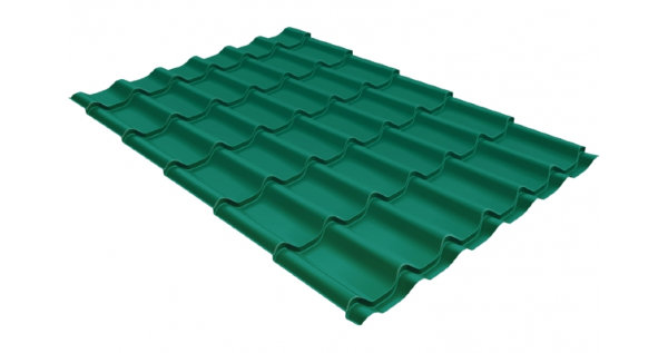 Металлочерепица классик 0,5 Satin RAL 5021 купить в Новой Ладоге