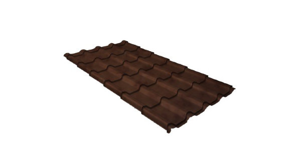 Металлочерепица камея 0,45 Safari Twincolor Brown купить в Новой Ладоге