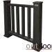 Ограждение из ДПК Outdoor Классик 3D STORM чёрный купить в Новой Ладоге