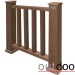 Ограждение из ДПК Outdoor Классик 3D STORM коричневый микс купить в Новой Ладоге