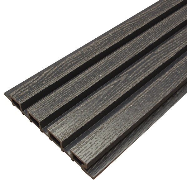 Фасадная доска из ДПК Faynag Wood Рейка Мокрый Асфальт купить в Новой Ладоге
