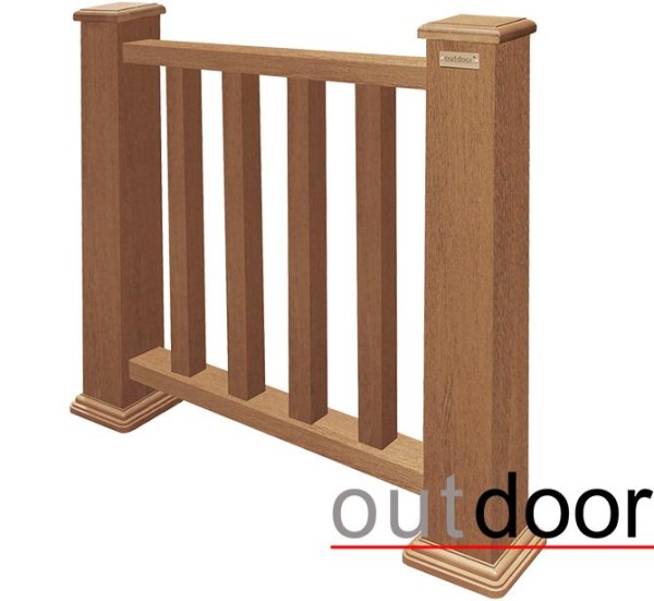 Ограждение из ДПК Outdoor Классик 3D STORM дуб купить в Новой Ладоге