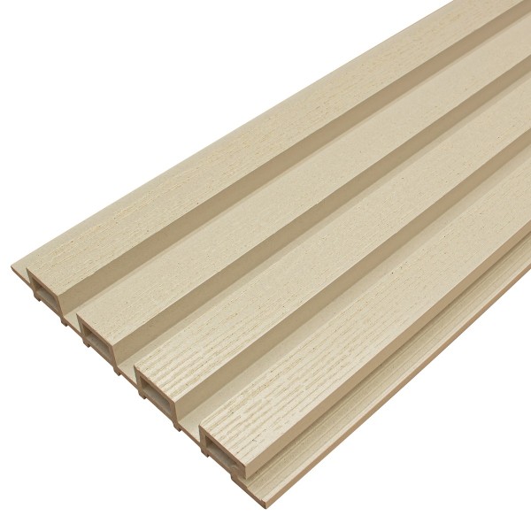 Фасадная доска из ДПК Faynag Wood Рейка Слоновая кость купить в Новой Ладоге