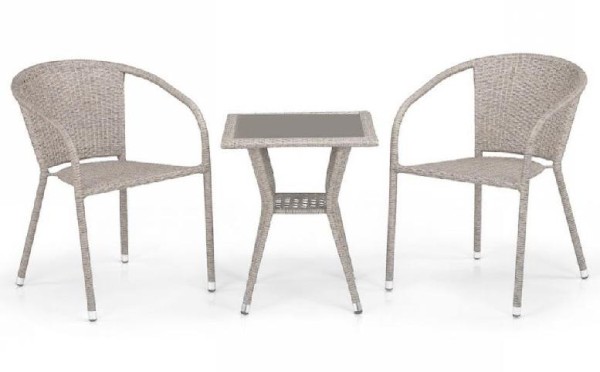 Комплект плетеной мебели AFINA из иск. ротанга T25C/Y137C-W85 Latte 2Pcs купить в Новой Ладоге