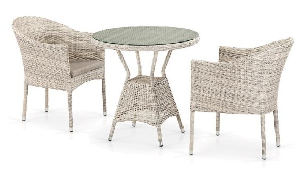 Комплект плетеной мебели AFINA из иск. ротанга T705ANT/Y350-W85 Latte 2Pcs купить в Новой Ладоге