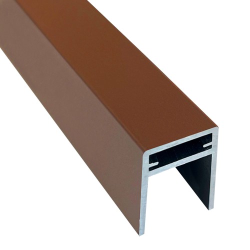 П-профиль Алюминиевый EasyDecking 35x25 Коричневый купить в Новой Ладоге