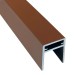 П-профиль Алюминиевый EasyDecking 35x25 Коричневый купить в Новой Ладоге