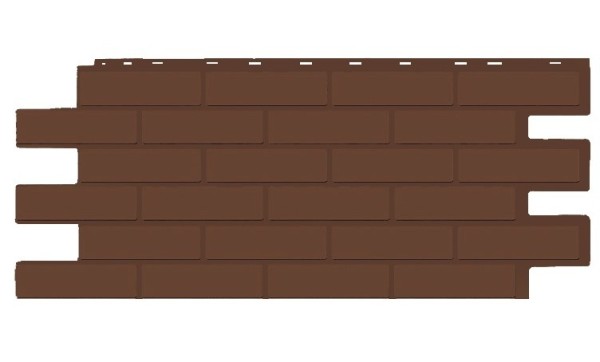 Фасадная панель T-Siding Кирпич Модерн Эко Браун купить в Новой Ладоге