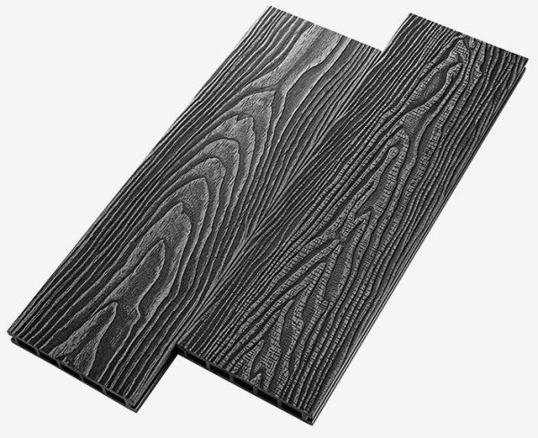 Террасная доска из ДПК RusDecking Unodeck Vintage - Графит купить в Новой Ладоге