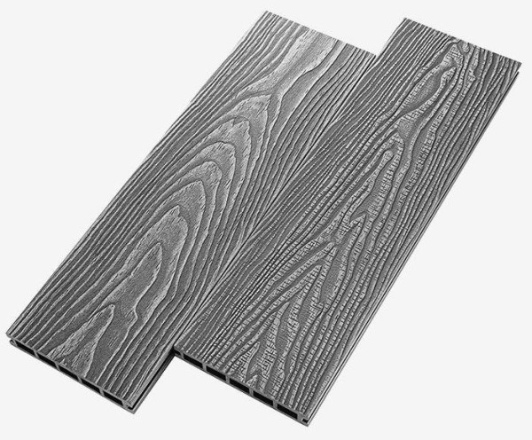 Террасная доска из ДПК RusDecking Unodeck Vintage - Серый купить в Новой Ладоге