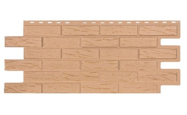 Фасадная панель T-Siding Кирпич Саман Эко Крем купить в Новой Ладоге
