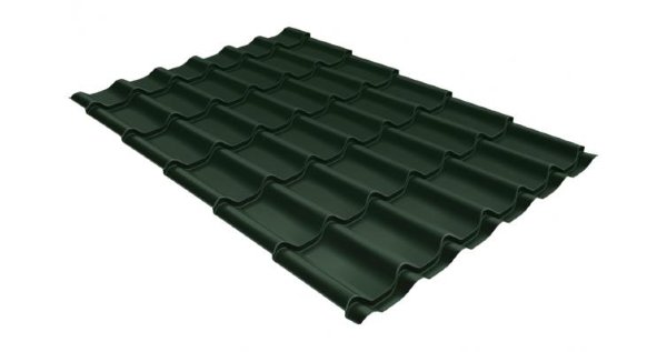 Металлочерепица классик 0,5 Satin RR 11 темно-зеленый купить в Новой Ладоге
